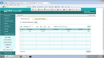 How to set up Web Authentication on UTT router?