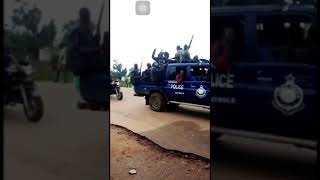 Ghana Police Patrol Car siezed by Western Togoland Terrorist at Sogakope in the Volta Region