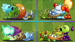 4 PEAS Team + Random Plants - Who Will Win? - PvZ 2 Team Plants Battlez