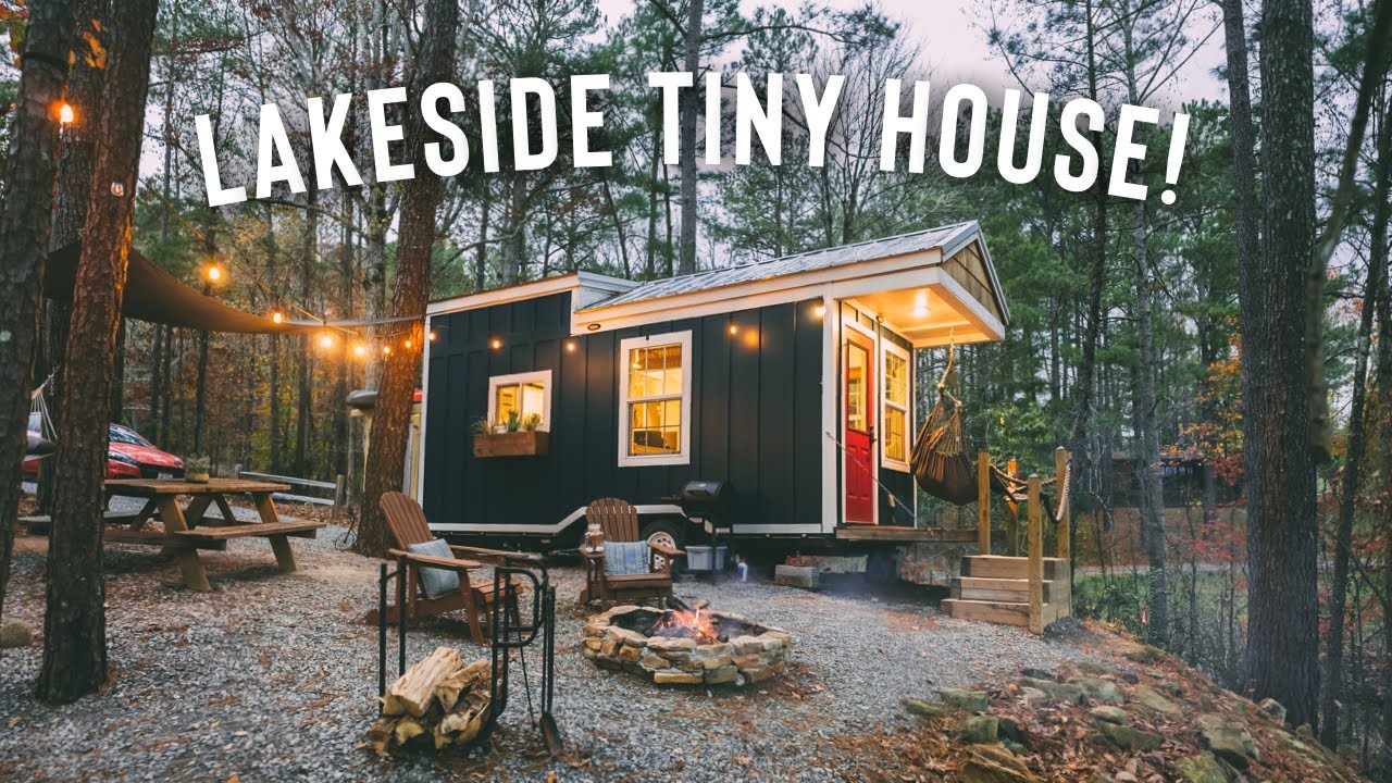 Lakeside Tiny House Tour! 240sqft Airbnb Tiny Home! YouTube