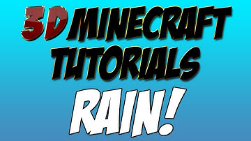 3D Minecraft Tutorial - Particle Flow Rain