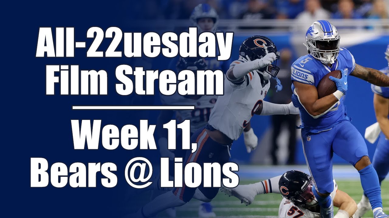 Breaking Down the Chicago Bears -- Week 11, Detroit Lions - YouTube