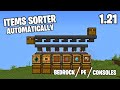 Minecraft Automatic Sorting System 1.21 Bedrock Tutorial