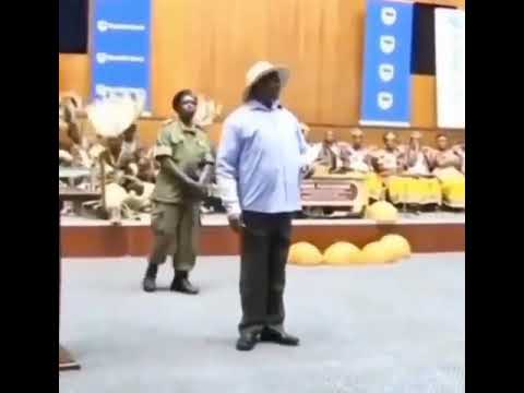 Ugandan president museveni dancing