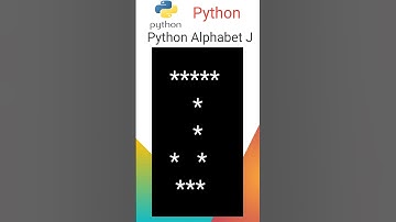 Alphabet J Using Python |Python| Alphabet J | J | Python 3 | VScode | 2023|