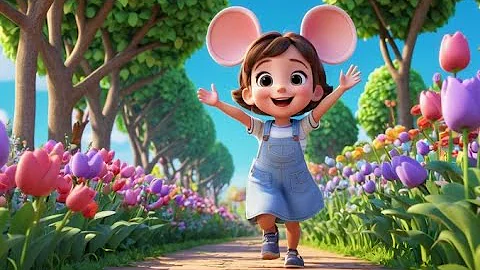 Three Blind Mice Cobblestone Chase | Canción Infantil | Rima en Inglés | Música para Niños