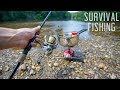 Eating ONLY What I Catch for 24 HOURS! (Survival Fishing) *Freshwater*