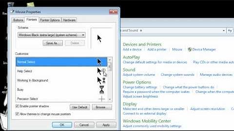 Windows 7 tutorials l How to change your cursor.