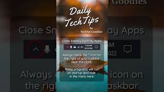 Tech Tip 011 - Find Sneaky System Tray Apps 👀 #windowstips