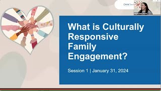 Session 1: What is Culturally Responsive Family Engagement?