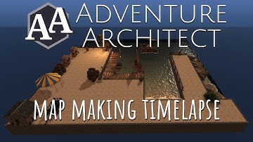 Adventure Architect - Making a 3D battle map of the docks in 14 minutes (timelapse)