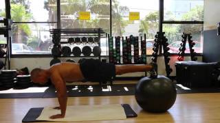 Advanced Athletics - Stability Ball Plank with feet up