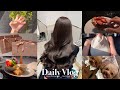 【vlog】1ヶ月の食事&美容vlog💇🏻♀️🎀 miumiu購入品紹介/麻布台ヒルズ/美容室ネイル/初めてのタフテイングなど🧶🤍