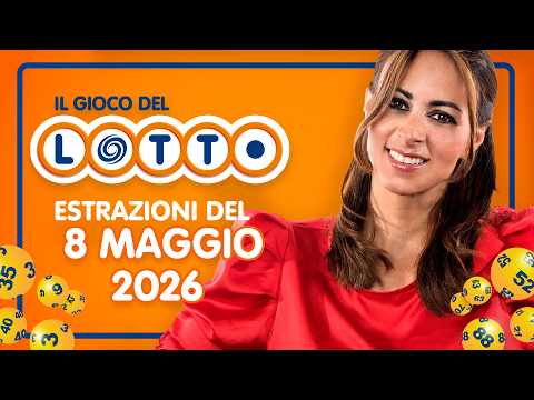 Video Estrazione in diretta del Gioco del Lotto e del Simbolotto di Venerdì 8 Maggio 2026