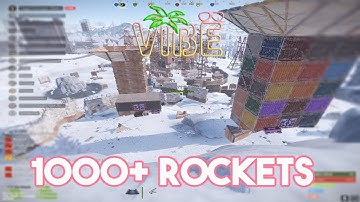 Rust Zerg Wipe Progression 1000 ROCKETS Used!