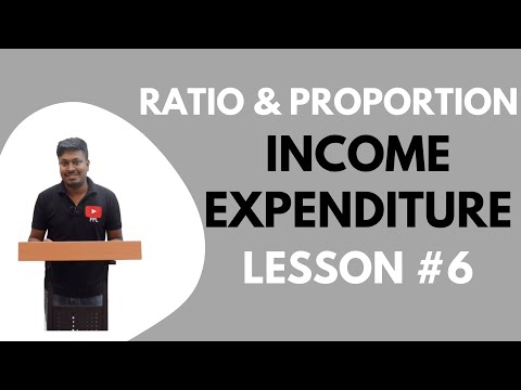 Ratio and Proportion | Lesson-6(Income u0026 Expenditure) | Quantitative Aptitude