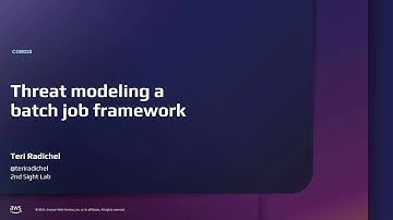 AWS re:Inforce 2025 - Threat modeling a batch job framework (COM325)