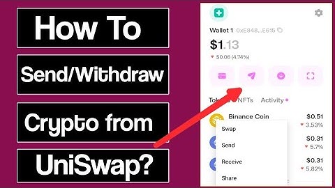 How to Send Crypto from UniSwap Wallet? || How to Withdraw crypto from UniSwap Wallet