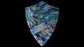 Cell Activator Stained Glass technique. FLOOD, DRIZZLE, SWIPE, WRECK, SPIN!! All on a piece of MDF. screenshot 1