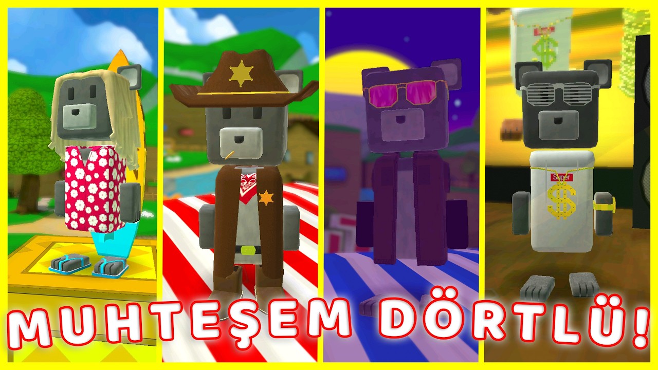 REKOR DENEMESİ | RAFTİNG GÖREVİ | İKONİK KOSTÜMLER! SUPER BEAR ADVENTURE