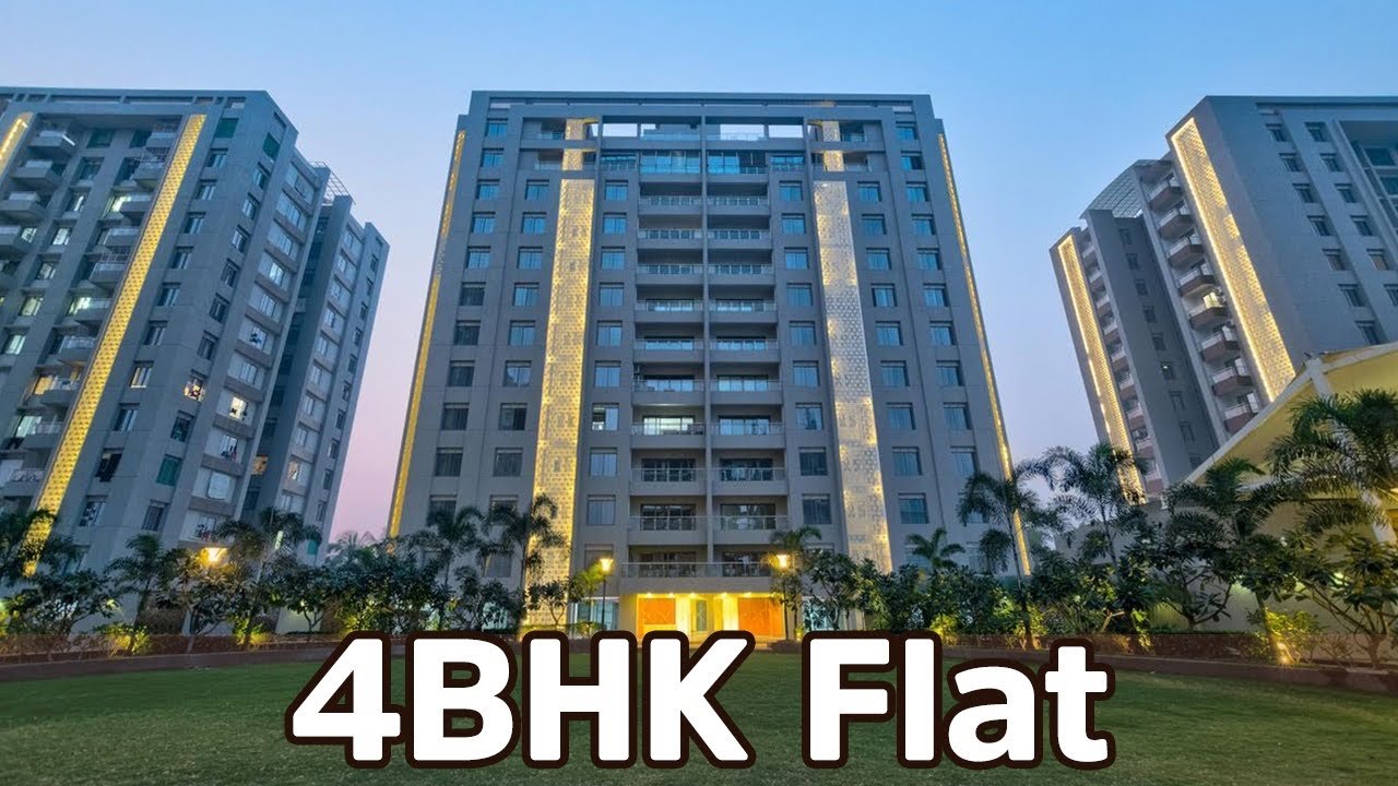4 BHK Apartment Tour For Sale New Adajan Surat Sample House