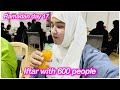 Iftar with 600 people  ramadan day 17  salma yaseen vlogs