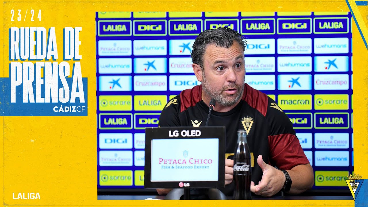 Rueda de prensa de Sergio González en la previa del Cádiz - Alavés ...