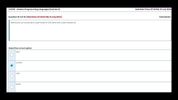 cs508 quiz 4| Spring 2024
