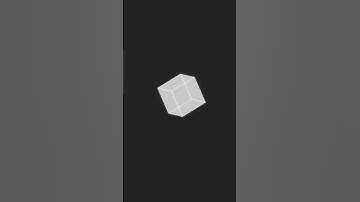 3D Structure Animation | Real-Time Rotating Cube #3D #Animation #Physics #Shorts