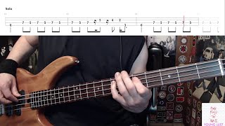 Young Lust by Pink Floyd - Bass Cover with Tabs Play-Along