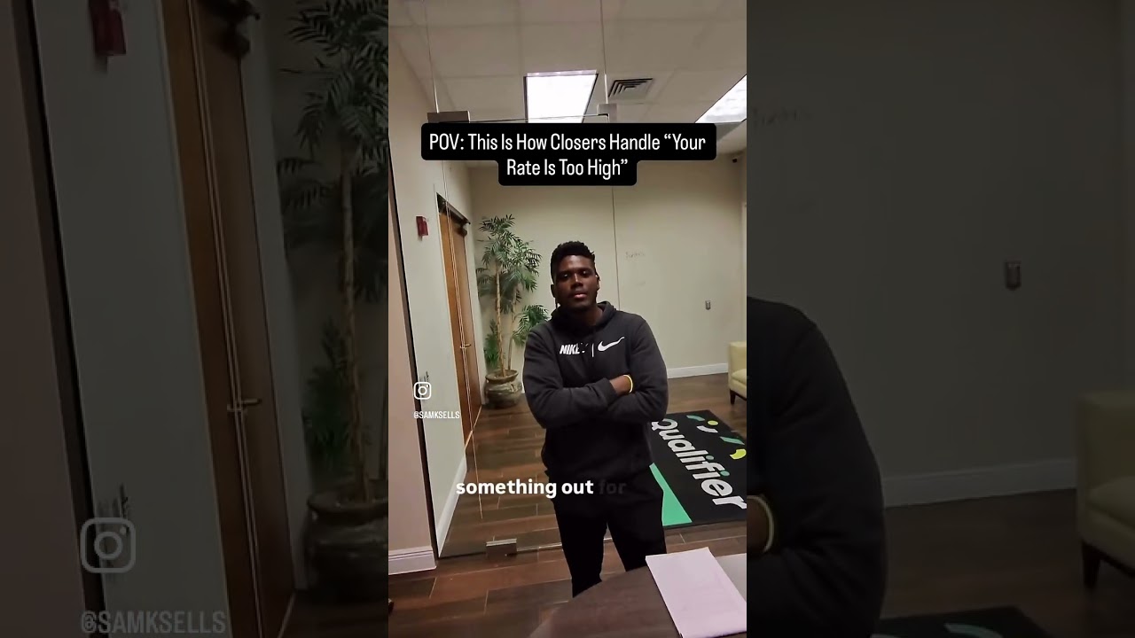 POV: This is how real closers handle high-rate objections.