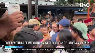 Presiden Prabowo Tinjau Permukiman Warga Di Bantaran Rel Kereta Api, Senen