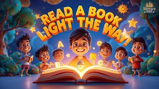 Read a Book, Light the Way! | Literacy Day Song for Kids | Nursery Rhyme by ToonleyToon
