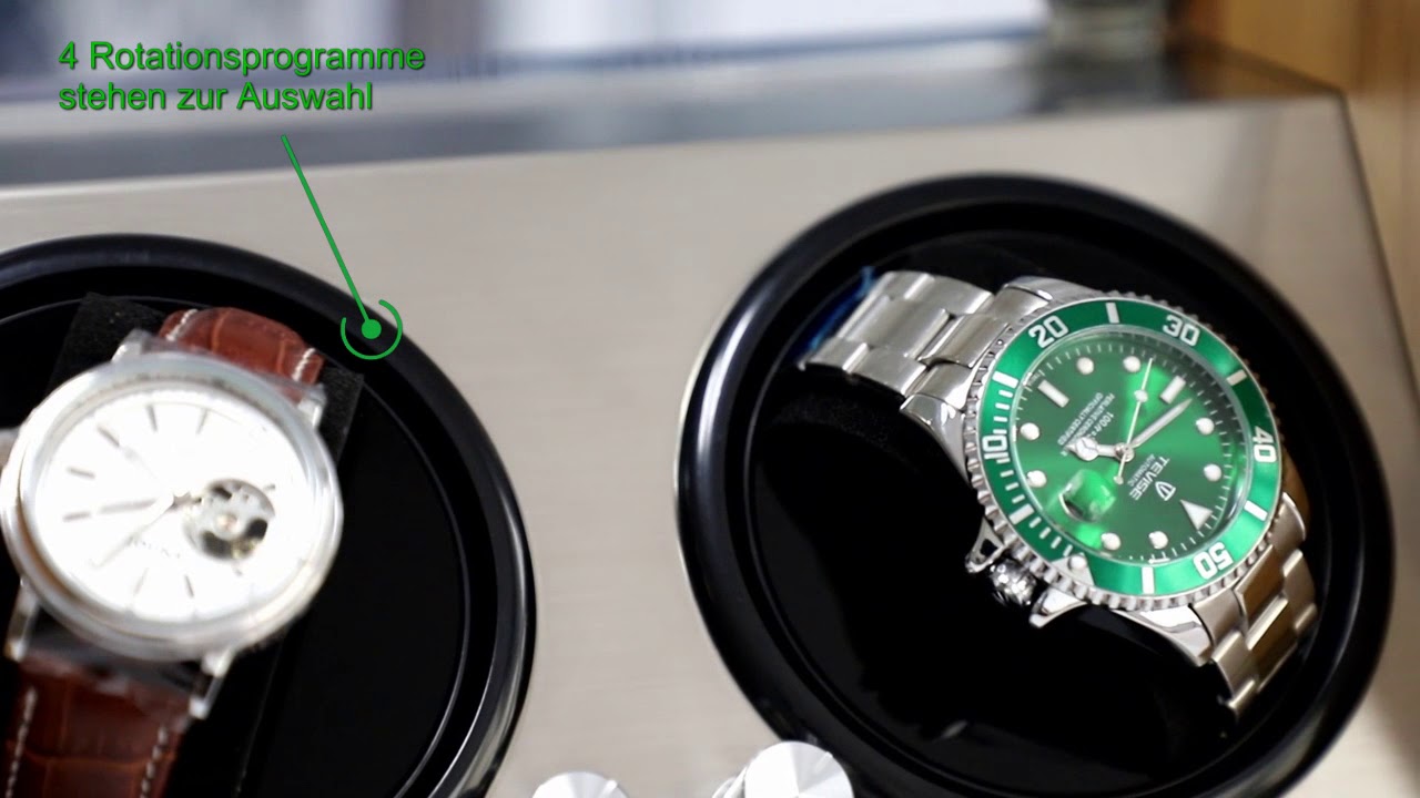 Watch Winder Smith® Uhrenbeweger fur 2 Große Automatikuhren