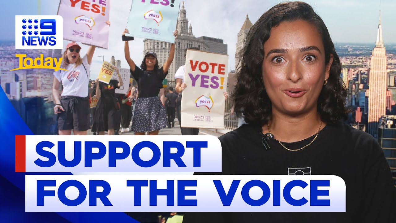 Aussies march in Manhattan in support of ‘Yes’ vote | 9 News Australia