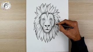 How to Draw a Lion Easy Step by Step | Lion Drawing | dessin | dibujo | رسم أسد | رسم | drawing