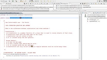 JAVA WHAT THE DIFFERENCE BETWEEN CONSTRUCTORS AND OTHER METHODS