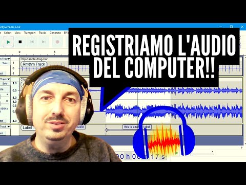 AUDACITY Come registrare