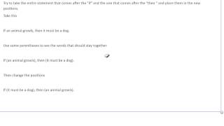 How to write the converse of a statement