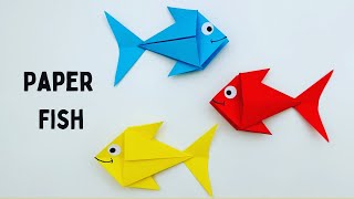 How To Make Easy Origami Paper Fish For Kids / Nursery Craft Ideas / Paper Craft Easy / KIDS crafts Resimi