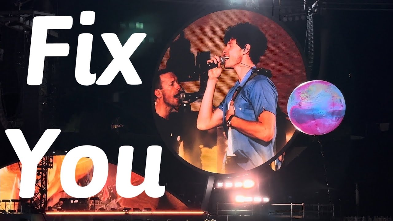 Fix You - Shawn Mendes Surprise and Coldplay (4K) 2024 Munich Concert