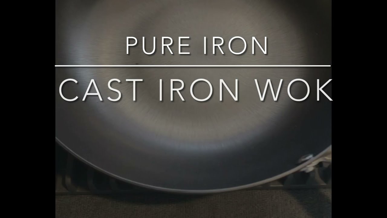 🥘Pure Iron Cast Iron Wok unboxing and review castironcookware YouTube