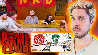 Let's Play TRIAL BY TROLLEY | Board Game Club
