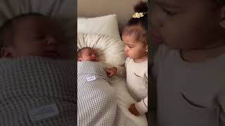 Baby Girl Says This To Her Newborn Sibling