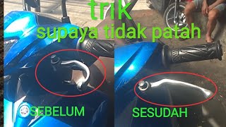 cara memperbaiki tuas/handle yang bengkok agar tidak patah cara mem...