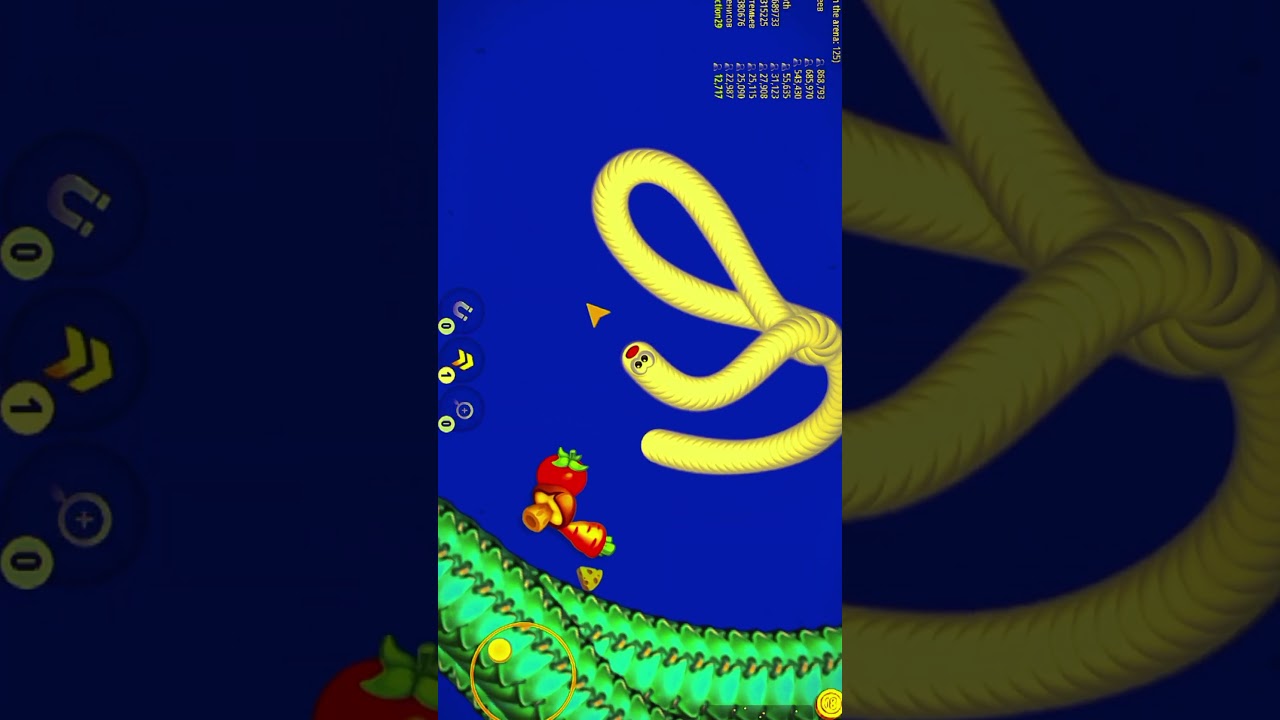 Worms zone.io snack video game shorts por 