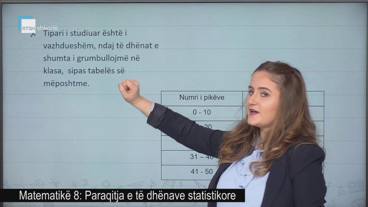 Matematikë 8 - Paraqitja e të dhënave statistikore