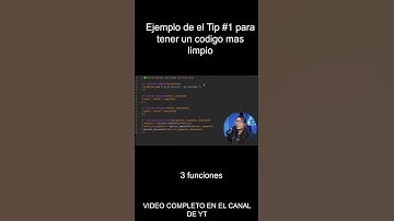 Ejemplo de el Tip #1 para tener un código limpio - #fy #programacion #cleancode #code