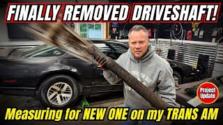 Removing Driveshaft from Trans Am, WAY TOO SHORT!!