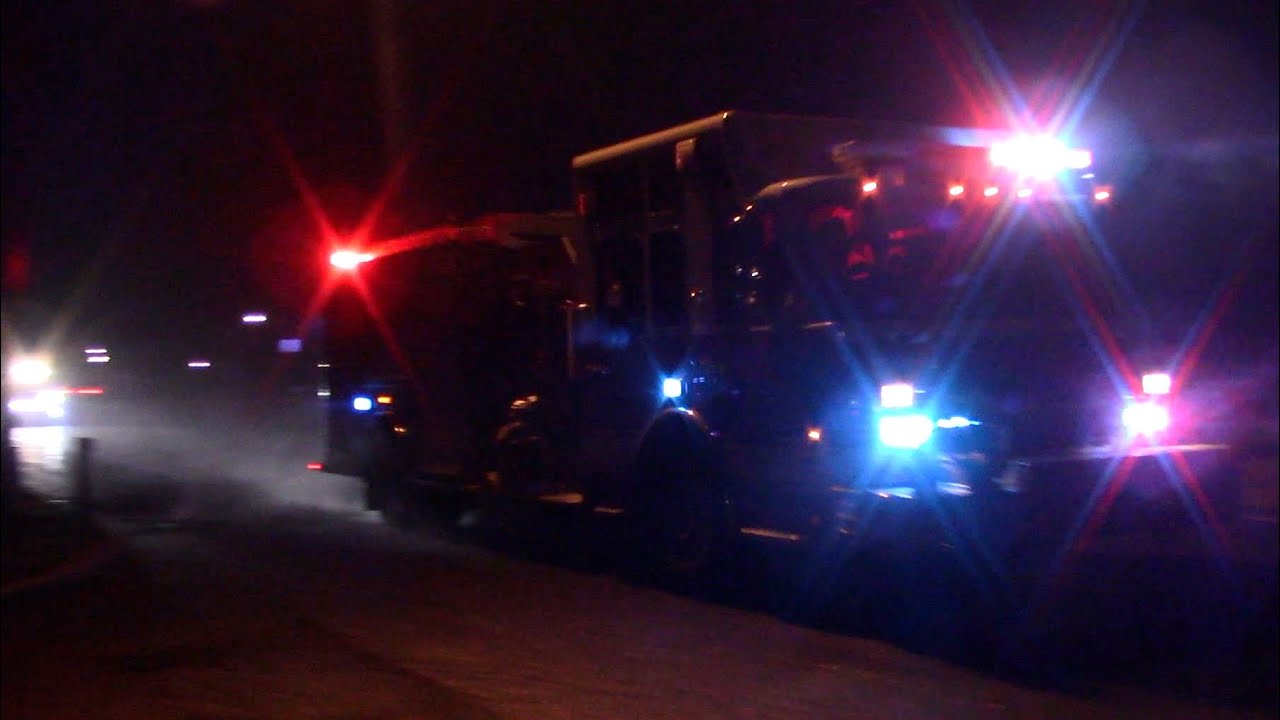 Pleasant Plains Fire Department Engine 3051 And Chief 3010 Responding